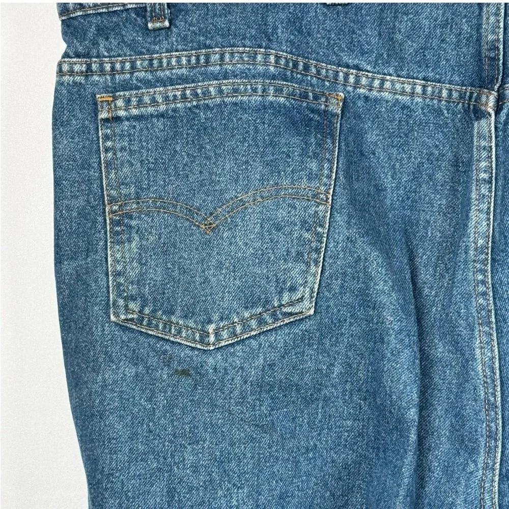 VTG 90's Levi's 540 Relaxed Fit 100% Cotton Brown Tab Men's Denim‎ Jeans 46x30